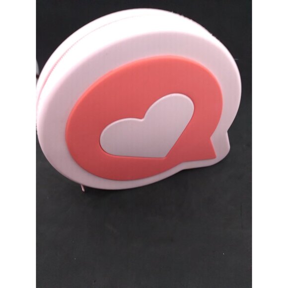 Zipper Silicone Pink Heart Pencil Pouch from More Than Magic 7" - Picture 6 of 9